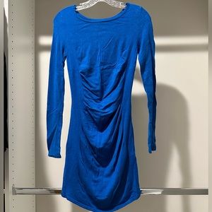 Express Women’s Rouched Long Sleeve Sweater Dress